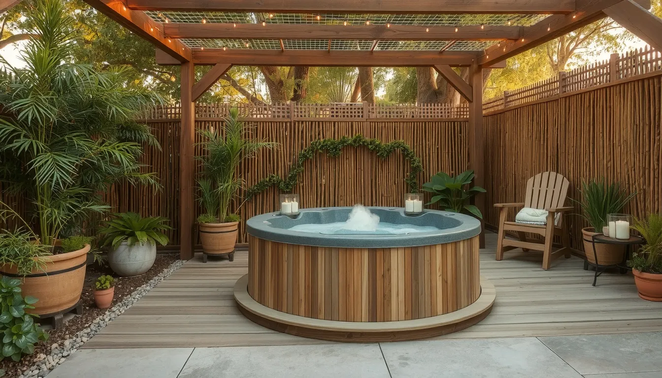 idee amenagement coin spa exterieur