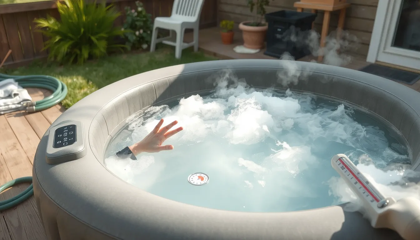 combien de temps pour chauffer un jacuzzi gonflable