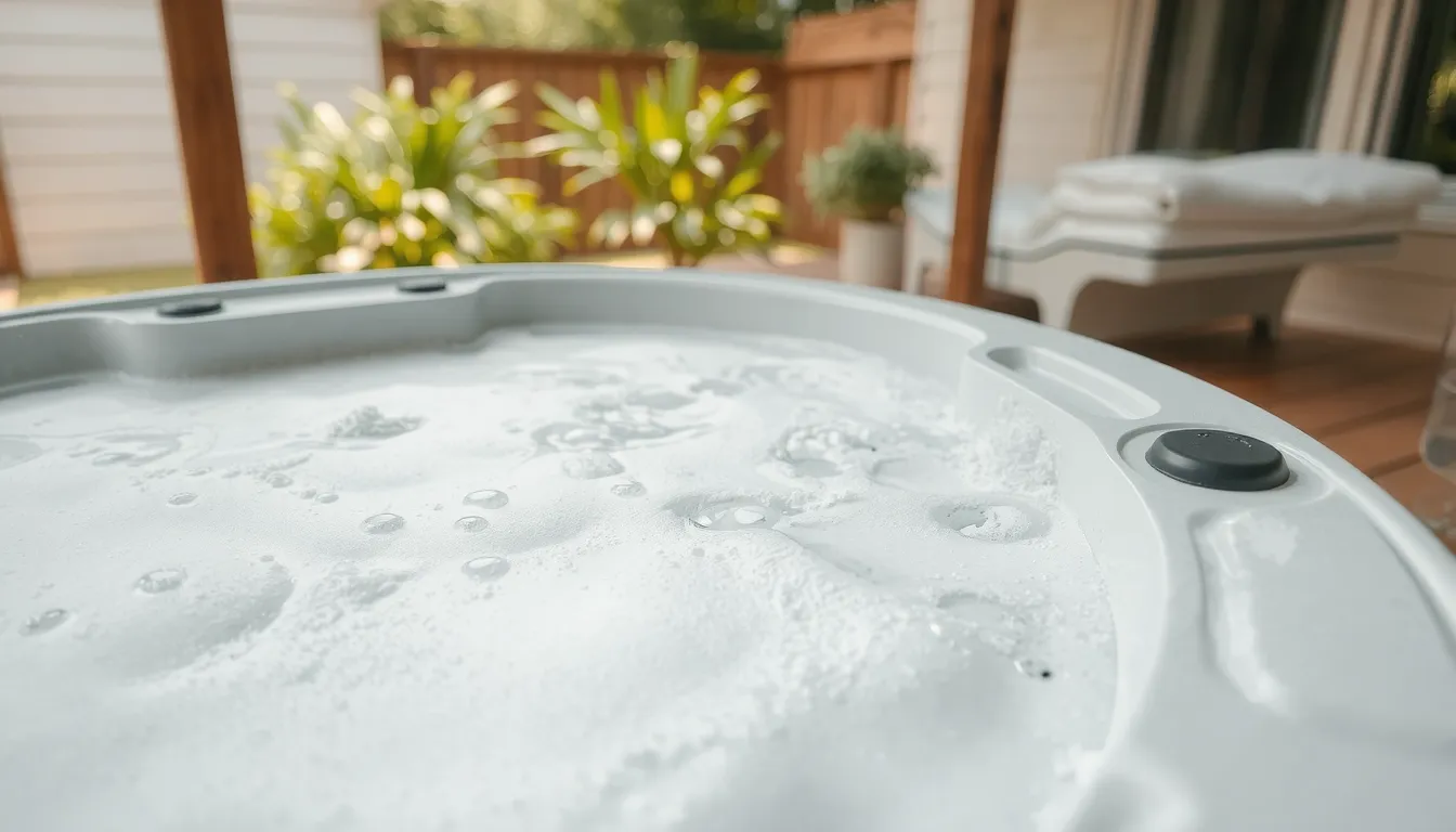 mon spa fait de la mousse